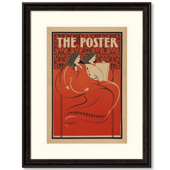 The Poster March. Miss Art and Miss Litho. 1896. Elisha Brown Bird.